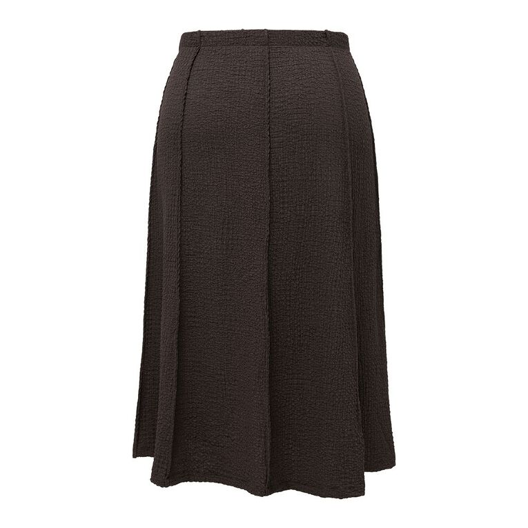 H&H Curve Women's Popcorn Panel Maxi Skirt, Brown Dark, hi-res