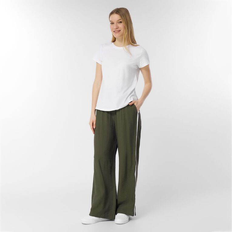 H&H Women's Wide Side Pants, Green Dark, hi-res