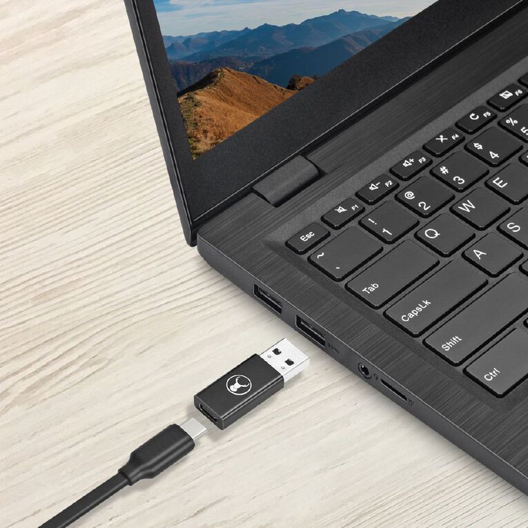 Bonelk USB-A to USB-C 3.0 Adapter Black Black, , hi-res