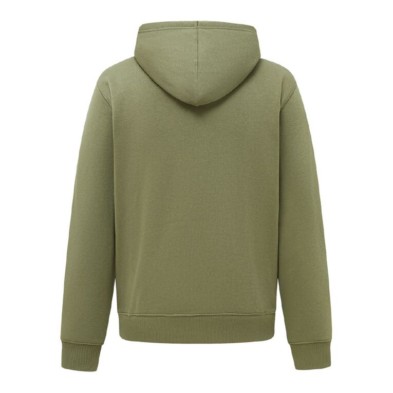 H&H Men's Plain Hoodie Sweatshirt, Green Mid, hi-res