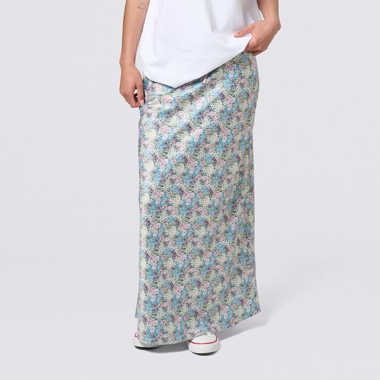 H&H Women's Amber Rixon Satin Bias Skirt, Multi-Coloured, hi-res