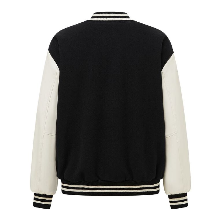 Garage Men's Varsity Jacket, Black/White, hi-res