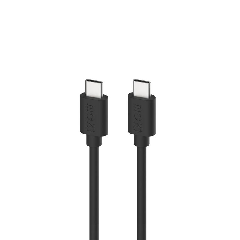 Moki USB-C to USB-C SynCharge Cable 1m - Jet Black, , hi-res