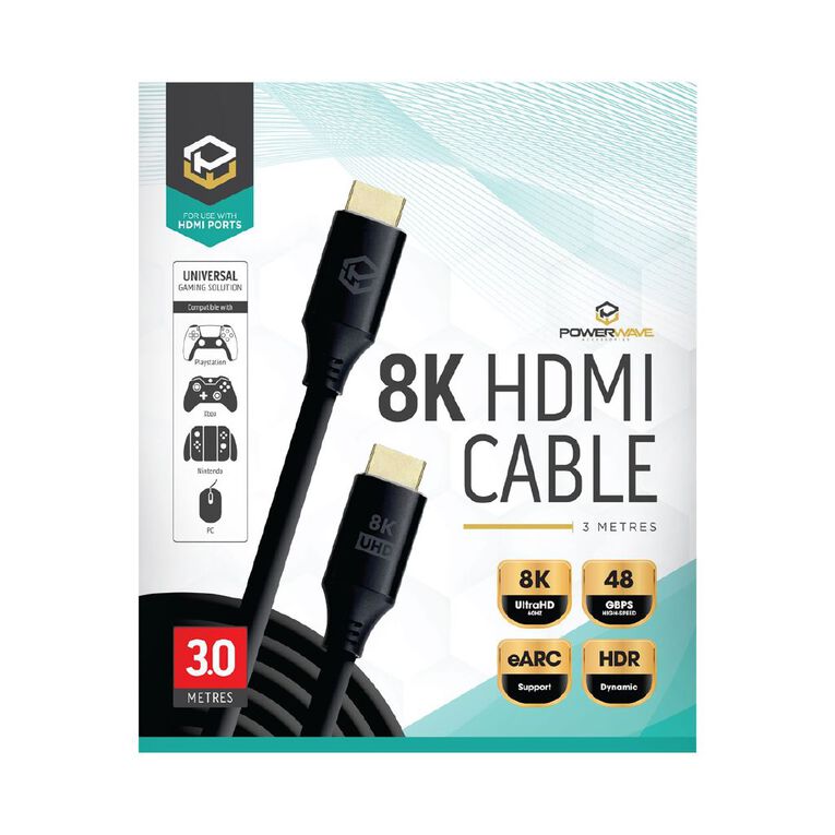 PowerWave 3M 8K HDMI Cable, , hi-res