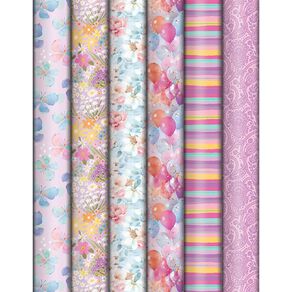 Artwrap Rollwrap FSC Mix Feminine 3m x 70cm Assorted