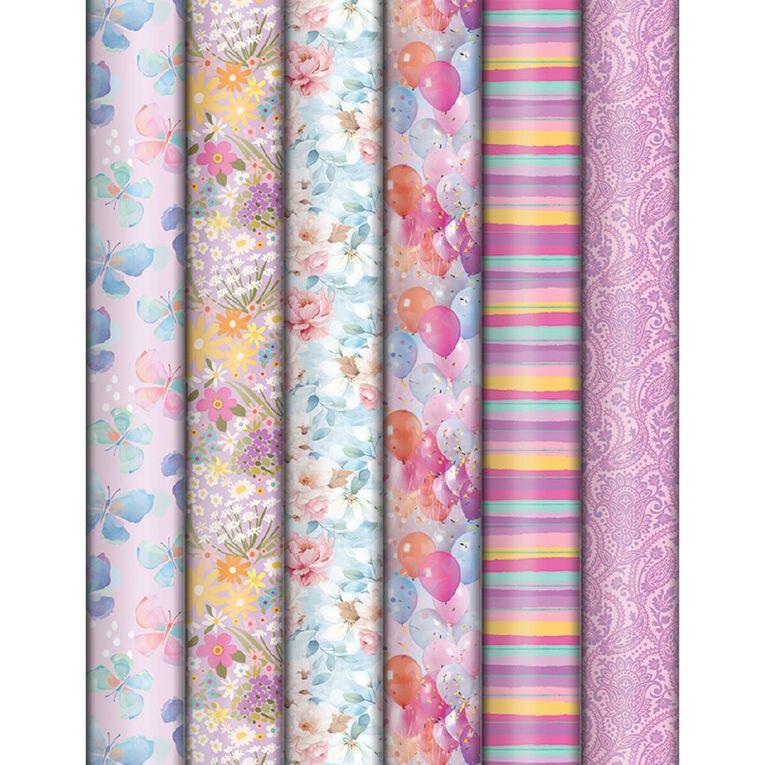 Artwrap Rollwrap FSC Mix Feminine 3m x 70cm Assorted, , hi-res