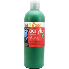 FAS Paint Student Acrylic Green Mid 500ml