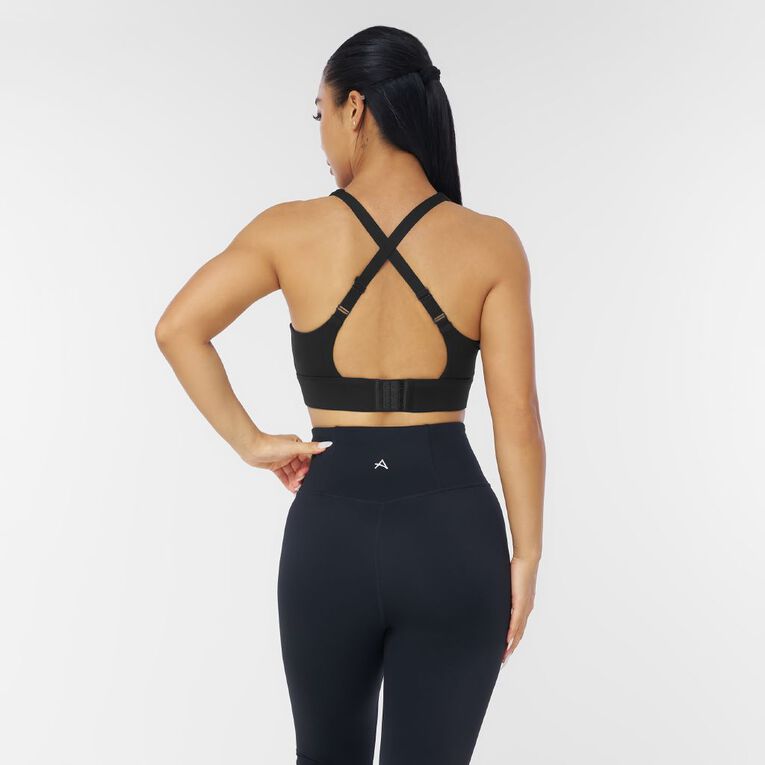 Active Intent Women's Performance Crop, Black, hi-res