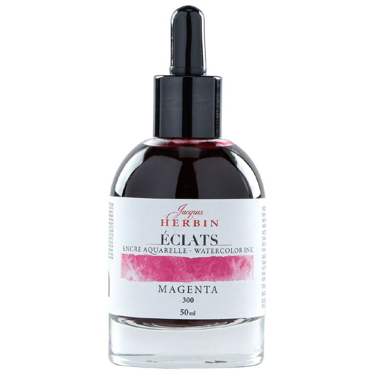 Jacques Herbin Eclats Watercolour Ink 300 50ml Magenta Magenta, , hi-res