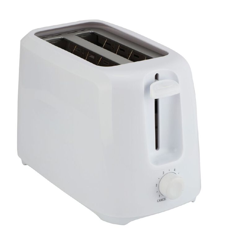 Living & Co Toaster 2 Slice White, , hi-res