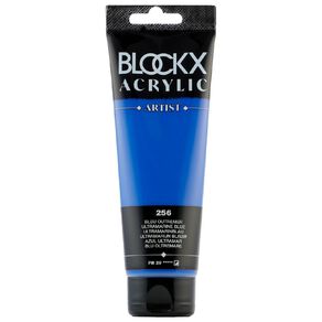 BLOCKX Acrylic Tube 120ml Ultramarine Blue Blue