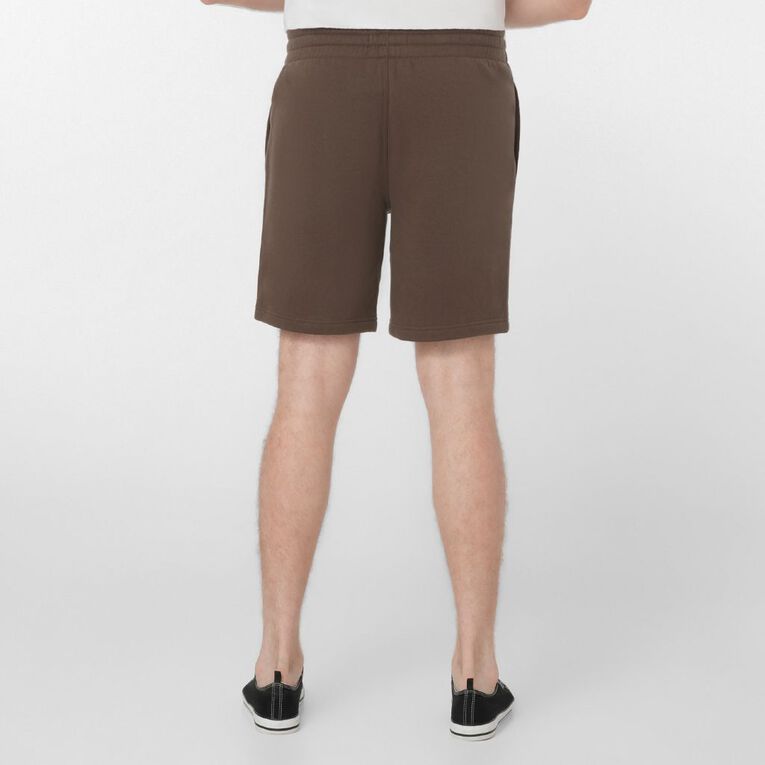 H&H Men's Plain Knit Shorts, Brown Dark, hi-res