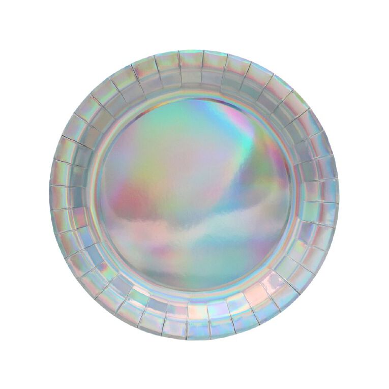Hoorah Iridescent Dinner Plates 23cm 8 Pack, , hi-res