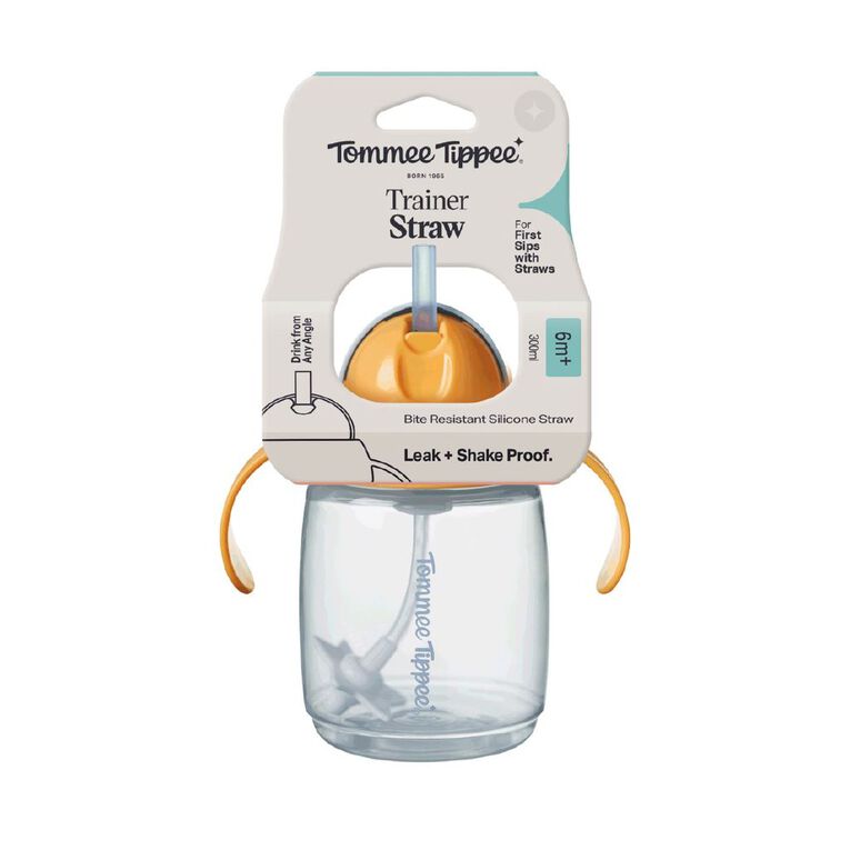 Tommee Tippee Trainer Straw Cup 300ml 6 Months+ Assorted, , hi-res