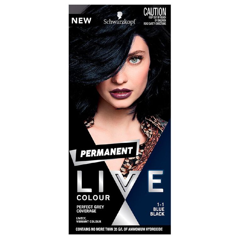 Schwarzkopf Permanent LIVE Colour 1.1 Blue Black, , hi-res