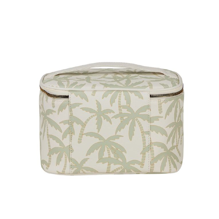 Poppi Large Cosmetic Bag Palm Trees, , hi-res