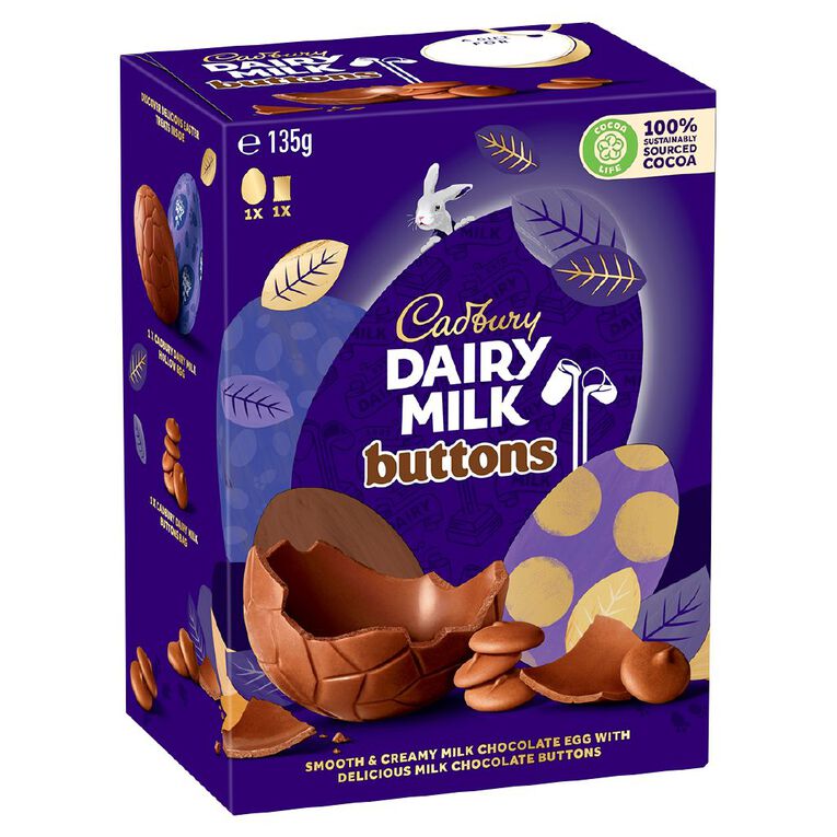 Cadbury Dairy Milk Egg & Buttons Gift Box 135g, , hi-res