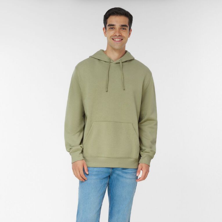 H&H Men's Plain Hoodie Sweatshirt, Green Light, hi-res