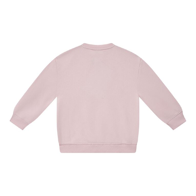 Young Original Printed Crew Sweat, Pink Light, hi-res
