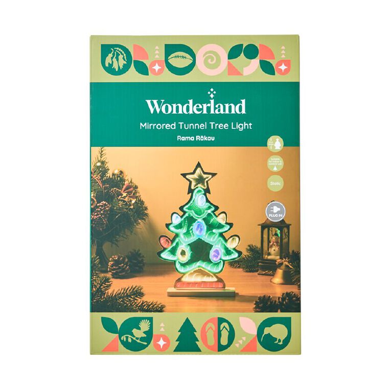 Wonderland Mirrored Tunnel Light Tree Design 37cm, , hi-res