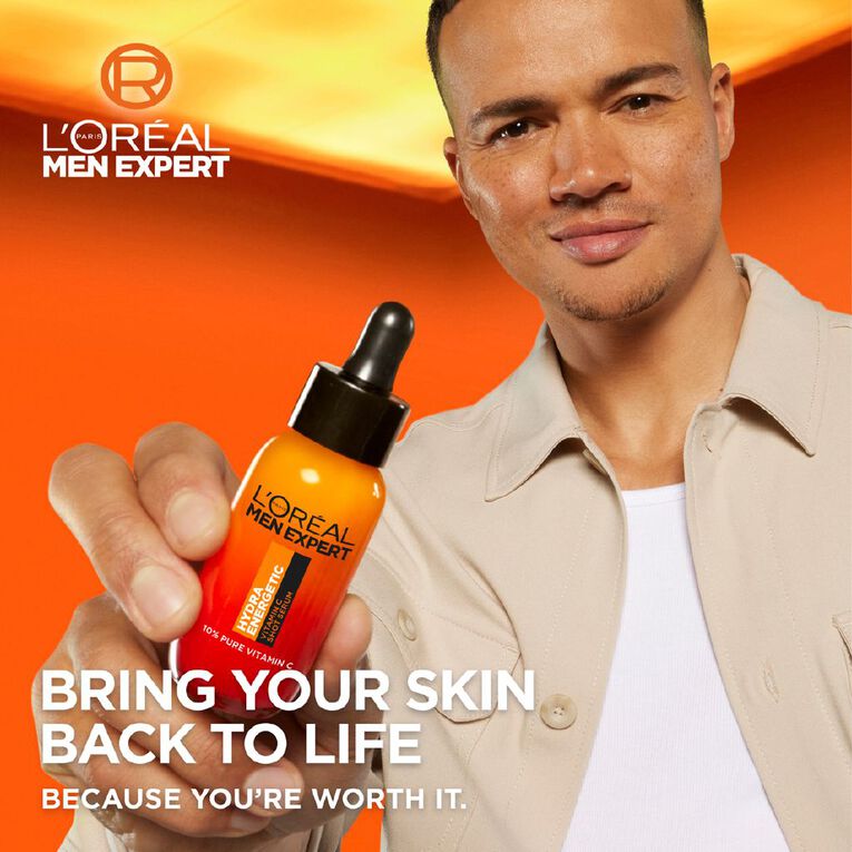L'Oreal Paris Men Expert Hydra Energetic Vitamin C Serum 30ml, , hi-res