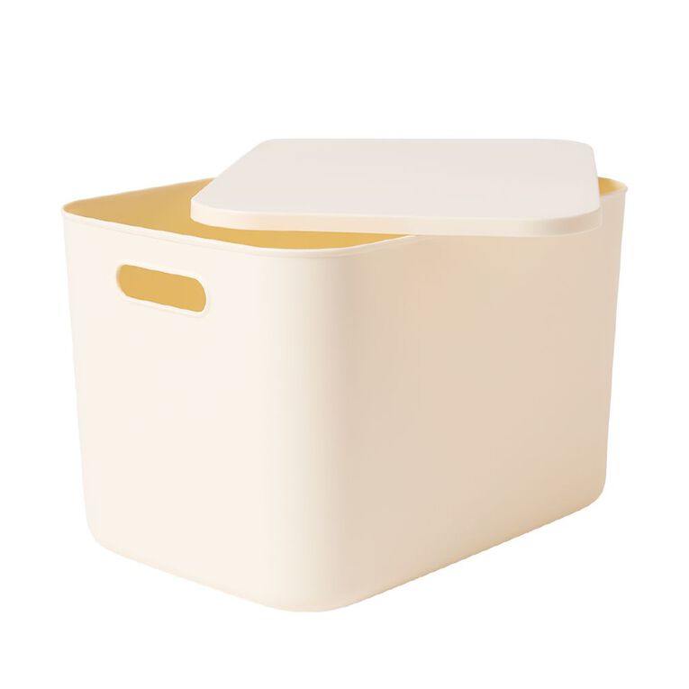 Living & Co Kids Storage Box Cream, , hi-res