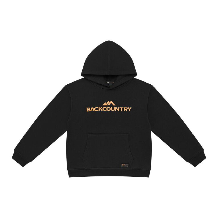 Back Country Kids' Printed Hoodie, Black, hi-res