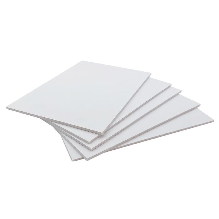 Uniti Foamboard 5mm A4 5 Pack, , hi-res