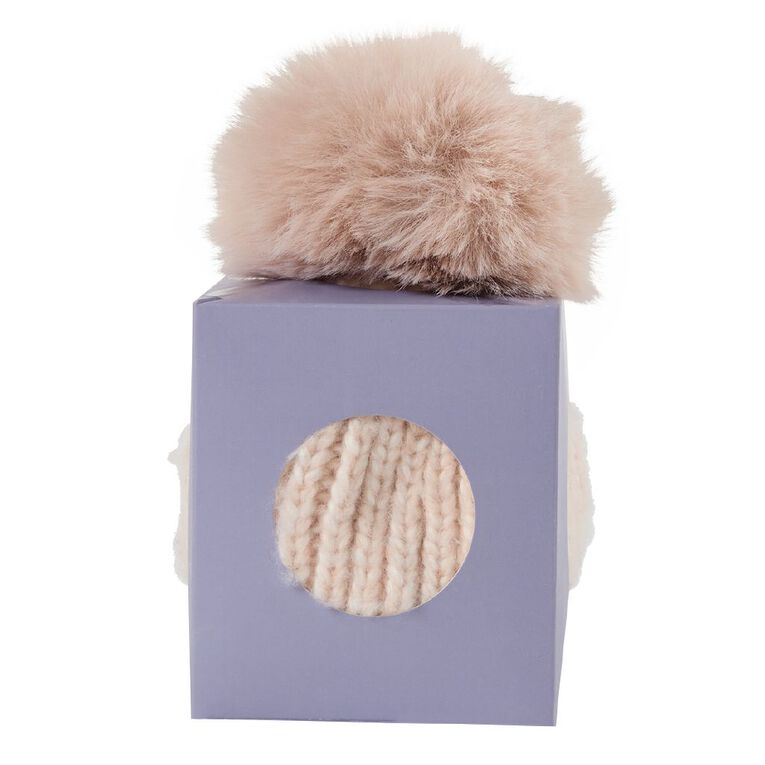 H&H Women's Beanie in a Box, Pink Light, hi-res