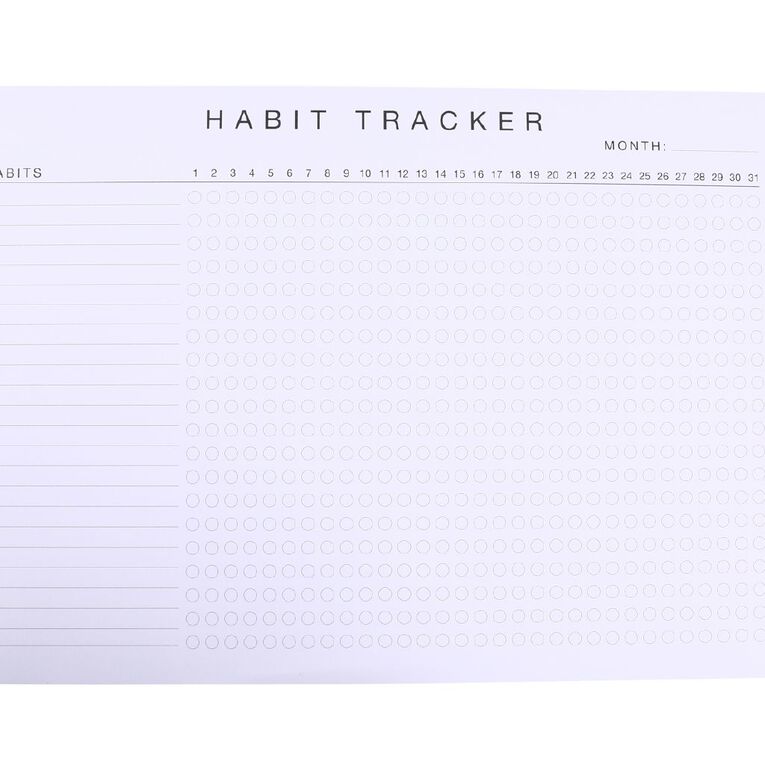 Uniti Monthly Habit Tracker A4, , hi-res