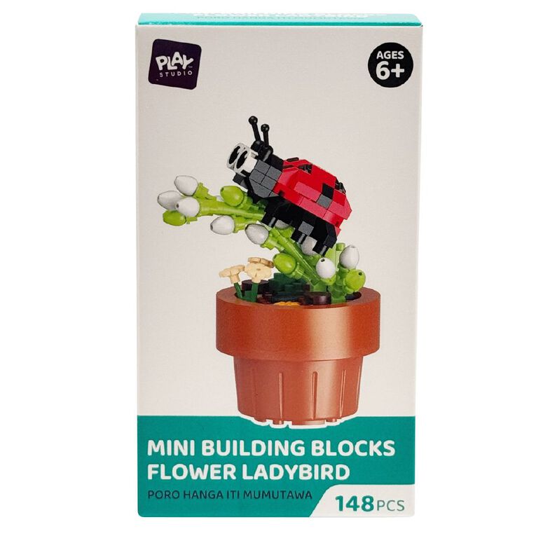 Play Studio Mini Building Blocks Flower Ladybird 146 Pieces, , hi-res