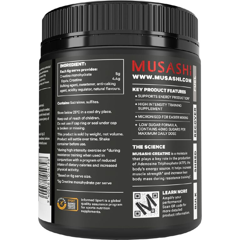 Musashi Creatine Flavoured Berry 420g, , hi-res