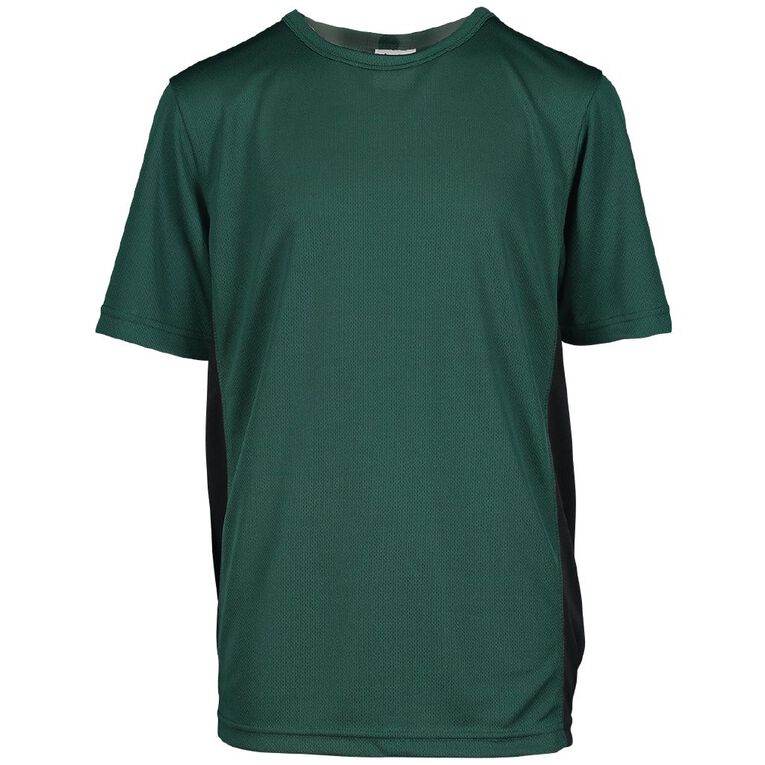 Schooltex Sports Tee, Bottle/Black, hi-res