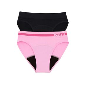 Love Luna Teen First Period Seamfree Bikini Briefs 2 Pack