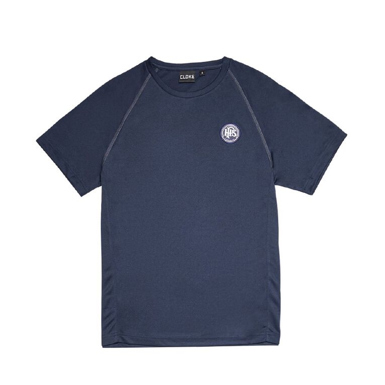 Schooltex Papanui High School PE Tee with Badge, Navy, hi-res