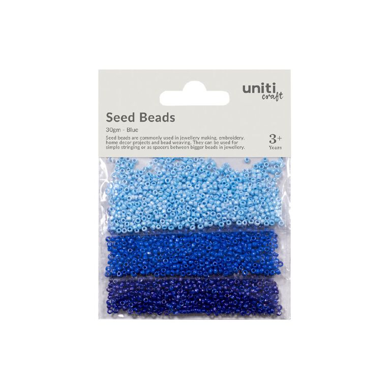 Uniti Seed Beads 30gm Blue, , hi-res