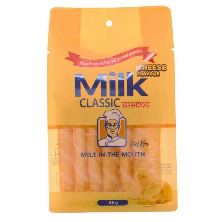 Chef Kim's Rice Crackers Cheese Flavour 55g