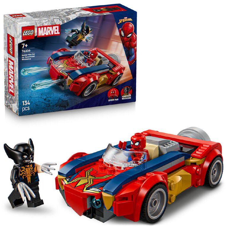 LEGO Marvel Super Heroes Spider Man Car vs Venomized Wolverine 76336, , hi-res