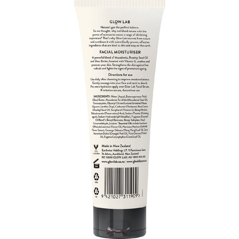 Glow Lab Facial Moisturiser 100ml The Warehouse