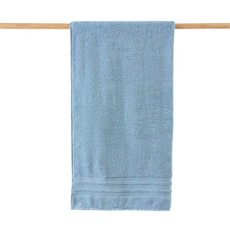 Living & Co Plush Plain Spa Towel Blue, , hi-res