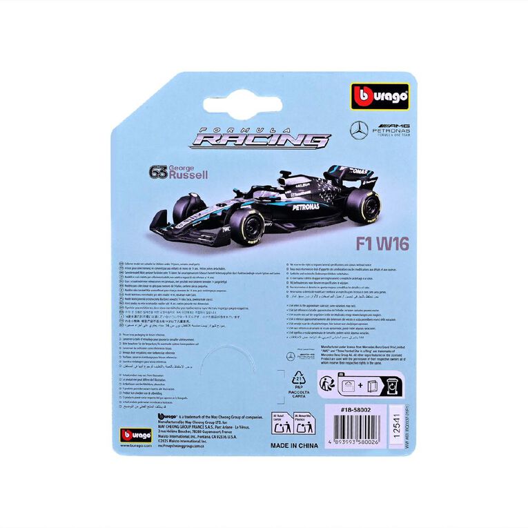 Bburago F1 1:64 Die Cast Teams Assorted, , hi-res