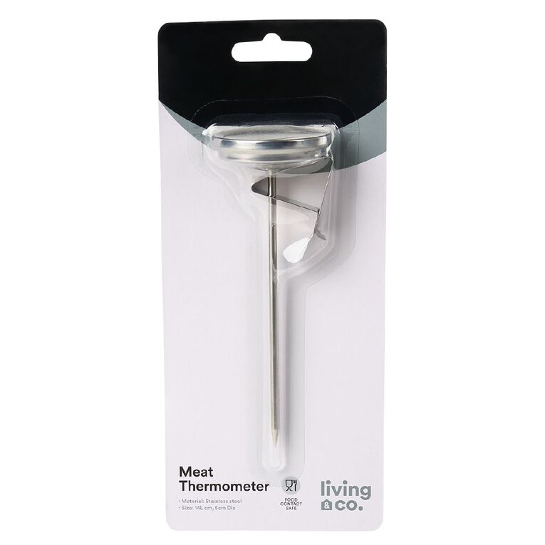 Living & Co Stainless Steel Meat Thermometer, , hi-res