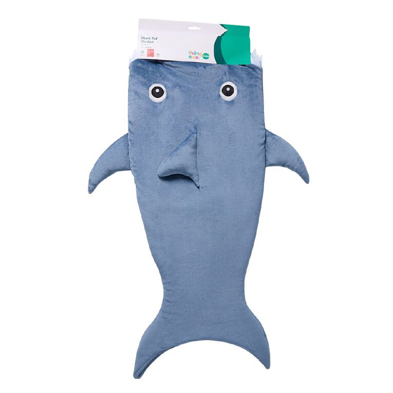 Living & Co Kids Blanket Reef Friends Shark Multi-Coloured 56cm, , hi-res