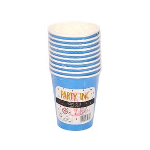 Party Inc Cups 260ml Blue 10 Pack