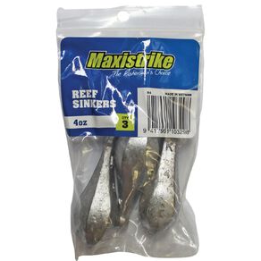 Maxistrike Fishing Sinkers Reef  4 oz 3 Pack