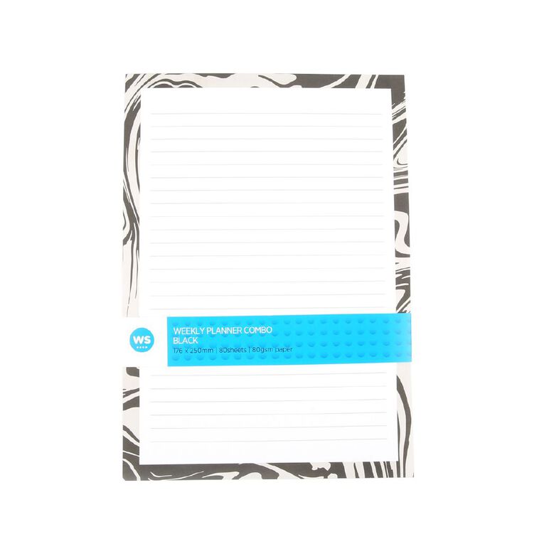 WS Weekly Planner Black, , hi-res