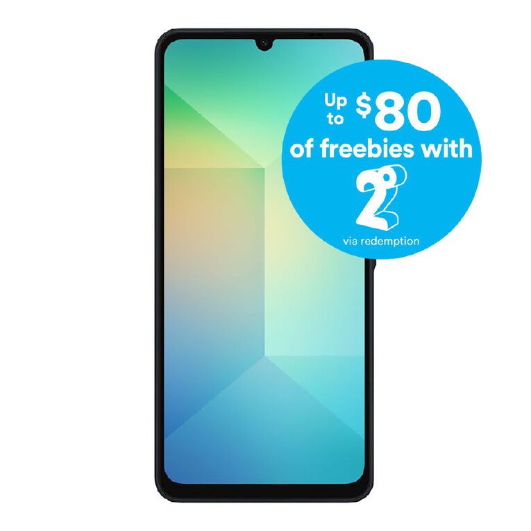 Samsung Galaxy A06 4G 64GB with 2 Degrees Sim Black, , hi-res