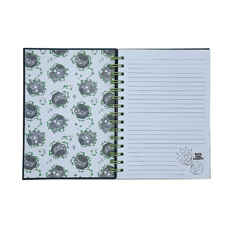 Rick and Morty Spiral Notebook A5, , hi-res