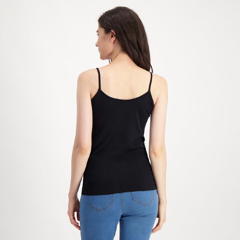 The Perfect Cami Black Seamless Cami, XS-L