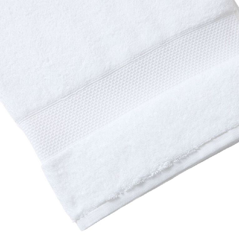 Living & Co Hotel Bath Towel White 65cm x 135cm, , hi-res